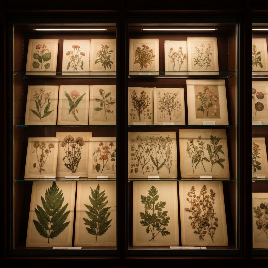 Collection of botanical specimens